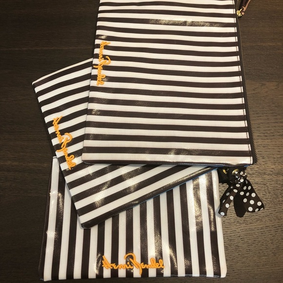 Set of 3 Henri Bendel Beach Watercolor Pouches - Picture 4 of 7